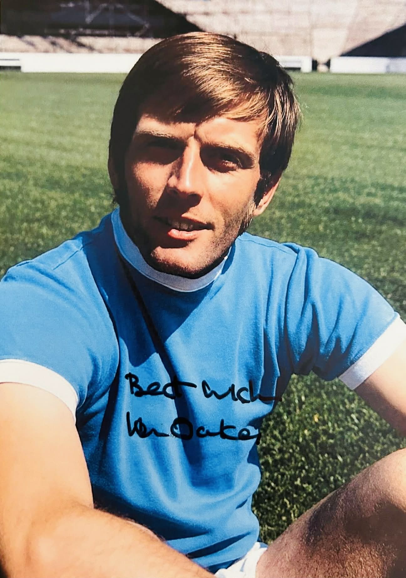 Alan Oakes Manchester City Legend – Hand-Signed A5 Card