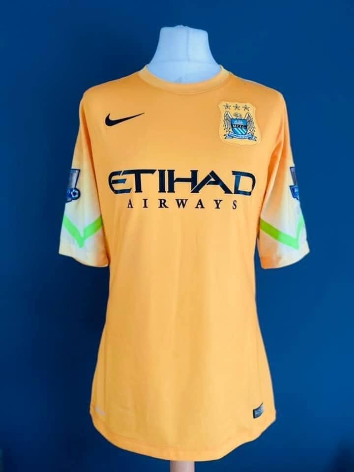 2014/15 Joe Hart Match-Worn Manchester City Shirt