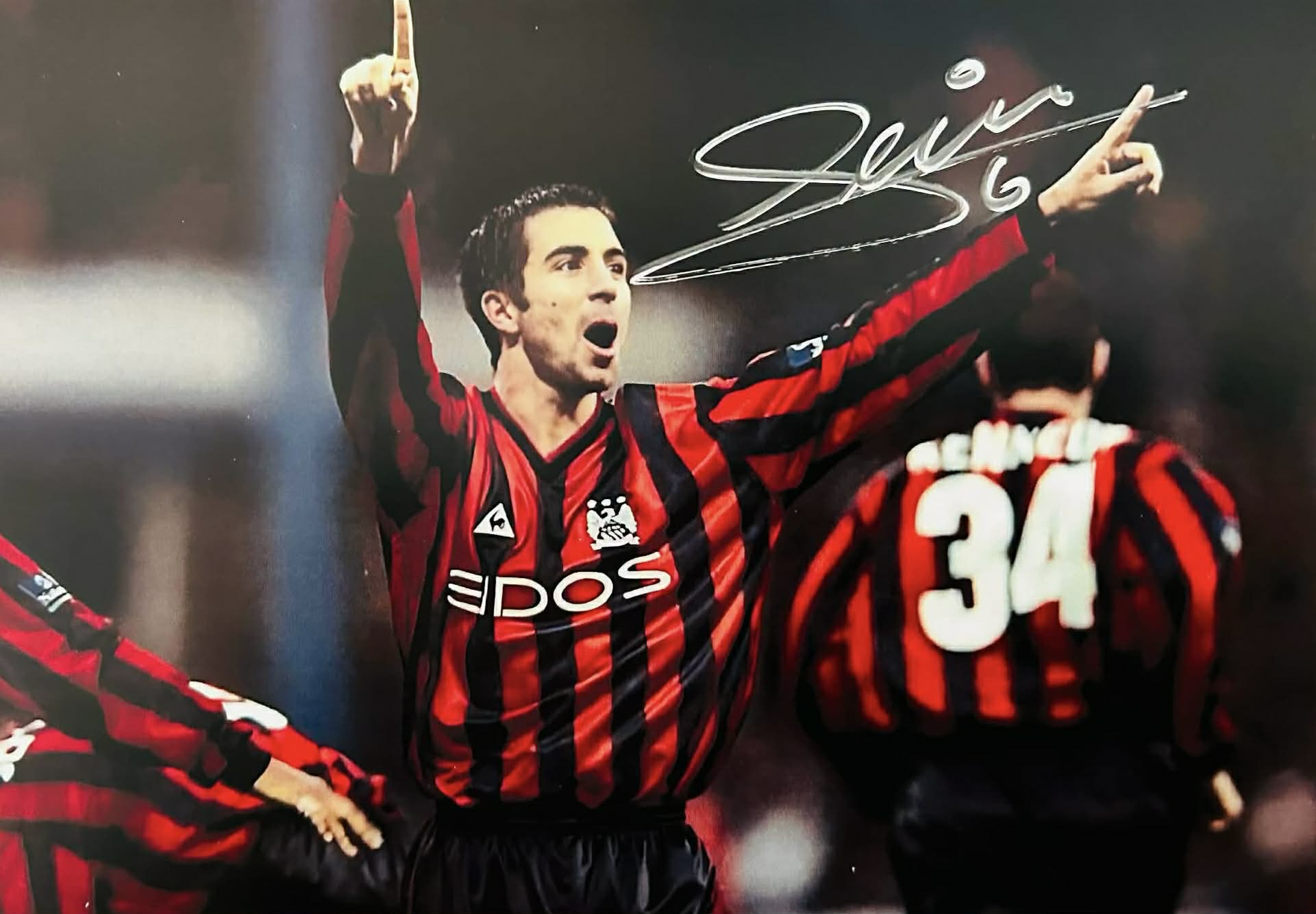 Kevin Horlock Hand-Signed A5 Autograph Card – Manchester City Legend