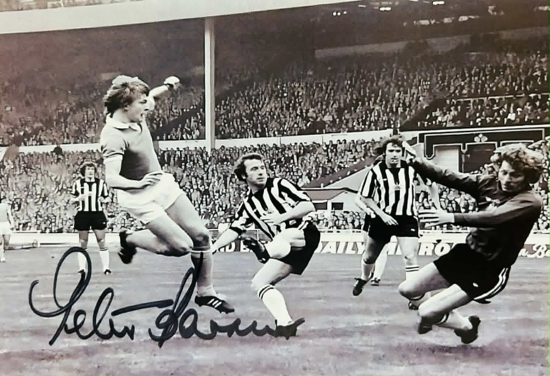 Peter Barnes – 1976 League Cup Final Goal – Hand-Signed A5 Card