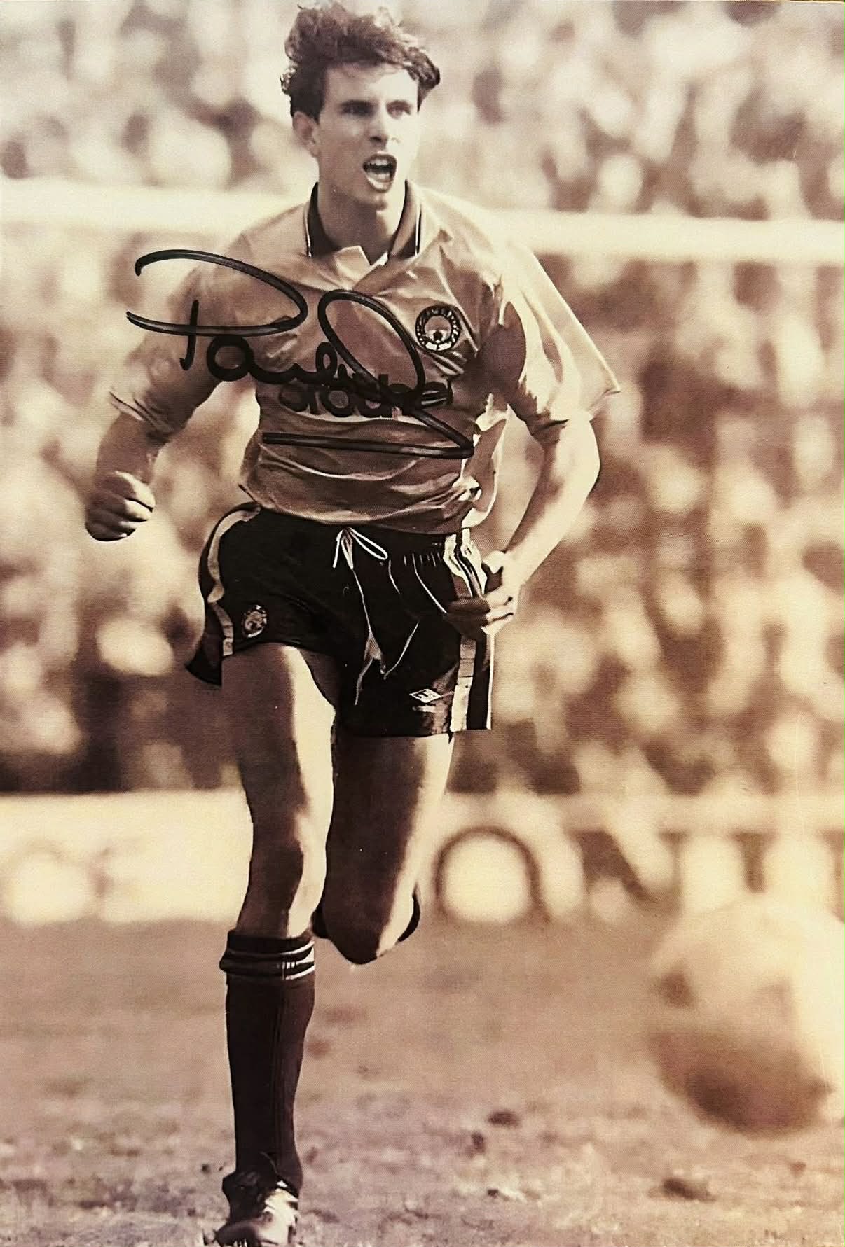 Paul Lake Manchester City Icon – 1989/90 Season – Hand-Signed A5 Card