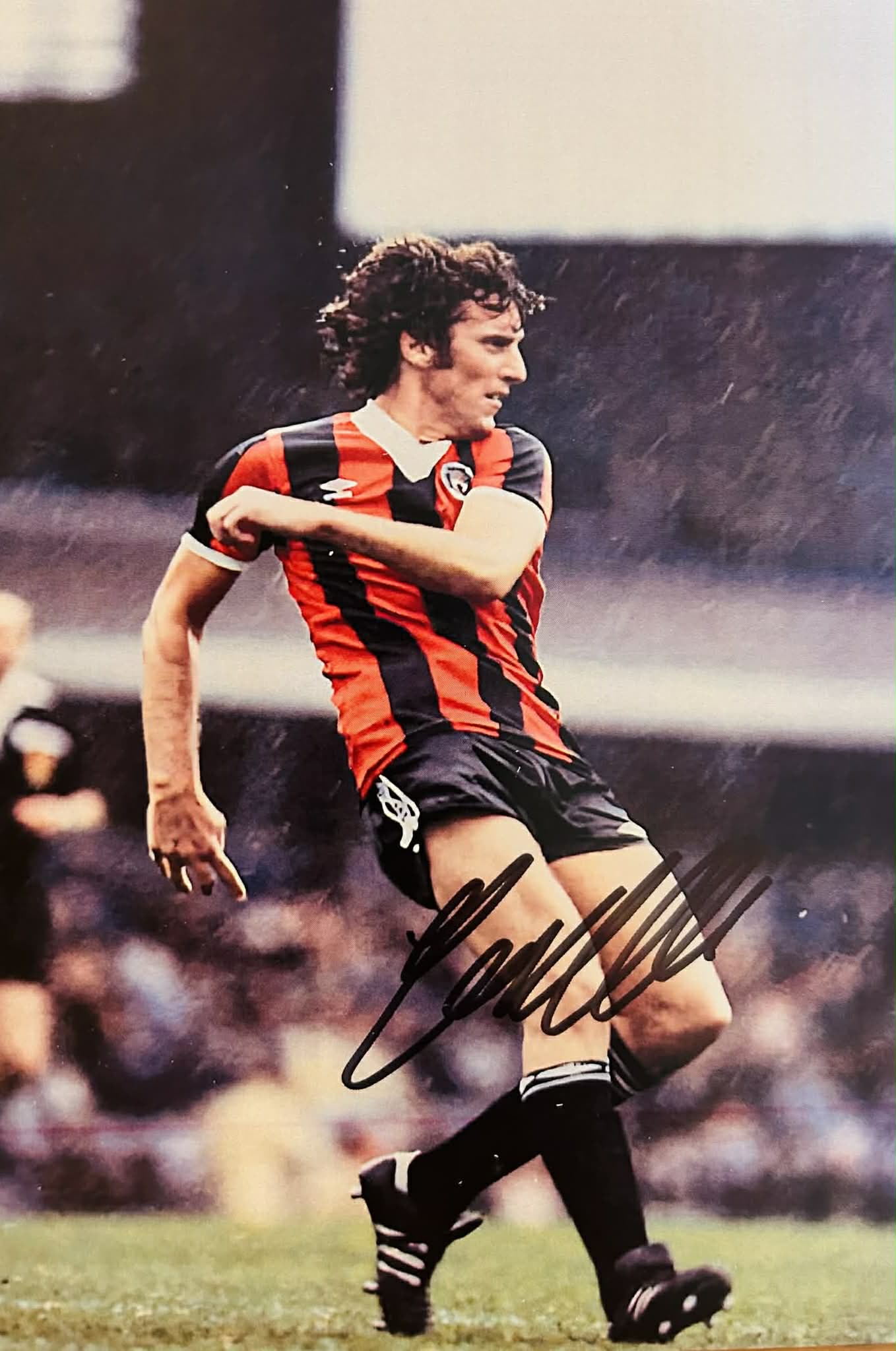 Tommy Booth Manchester City Legend Hand-Signed A5 Card - Final City Appearance