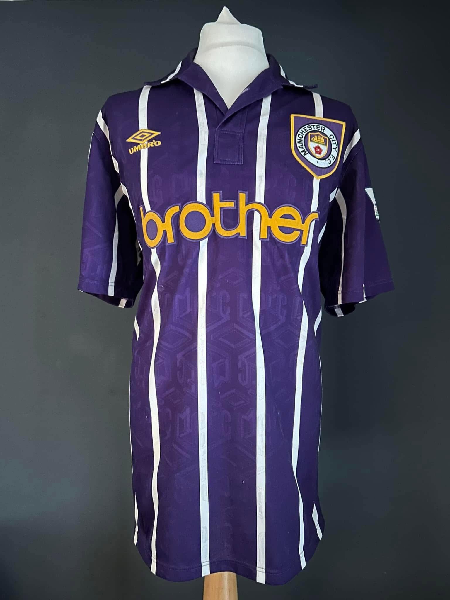 David White 1993/94 Premier League Away Match-Worn Shirt