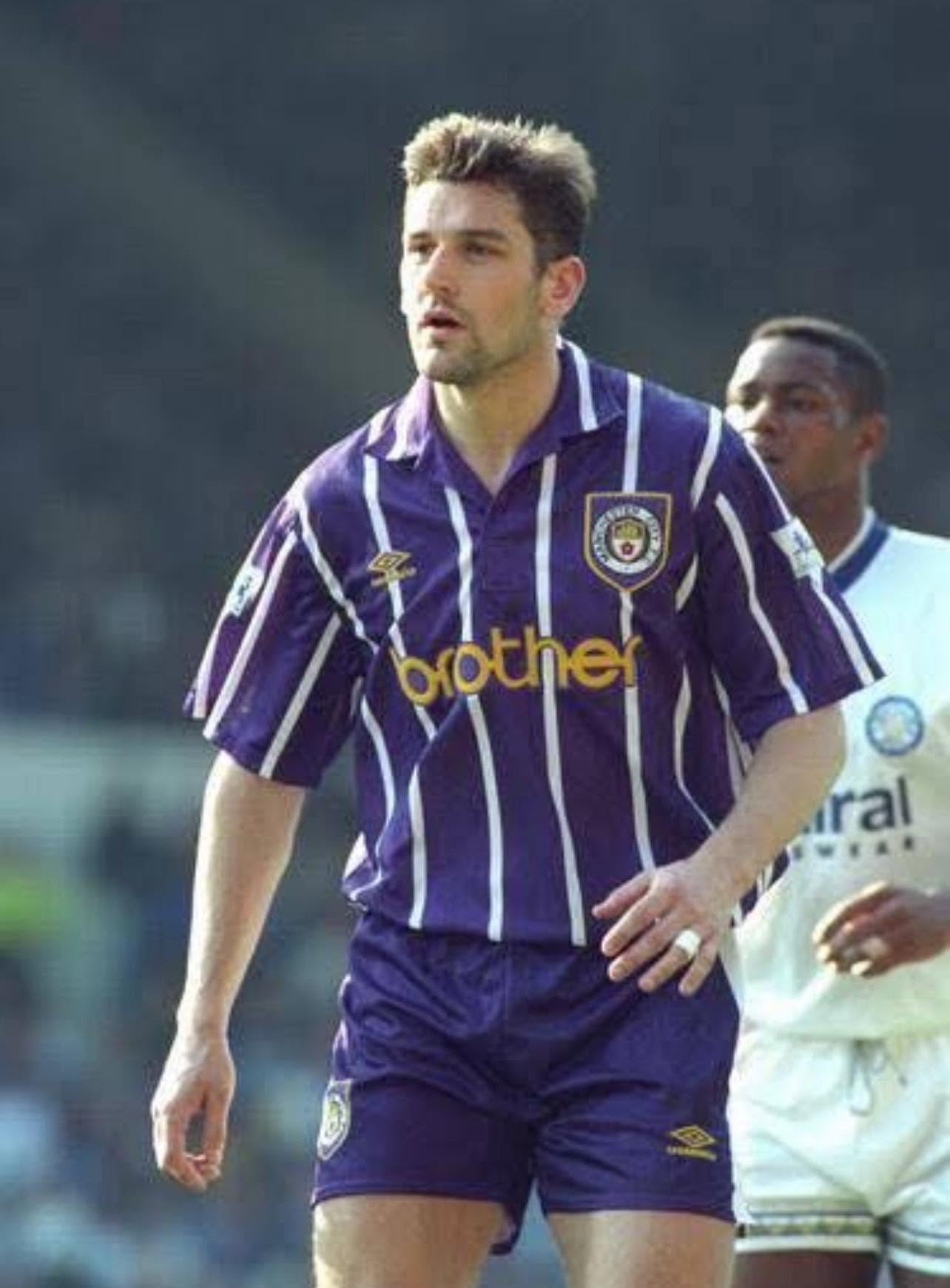 David White 1993/94 Premier League Away Match-Worn Shirt - Image 3