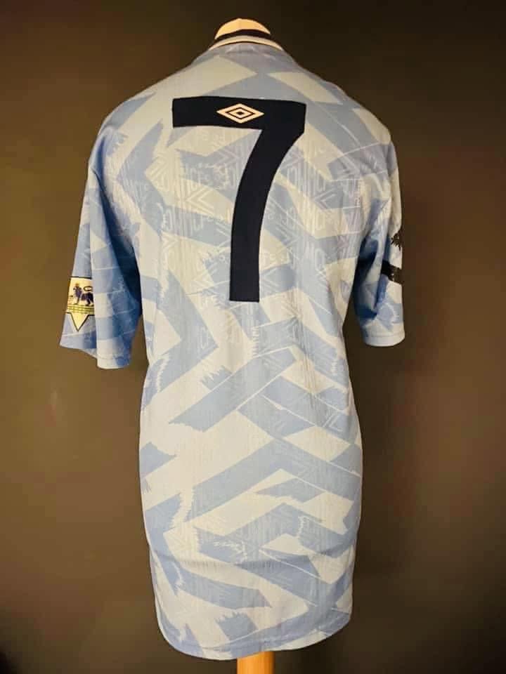 David White 1992/93 Premier League Match-Worn Shirt - Image 2