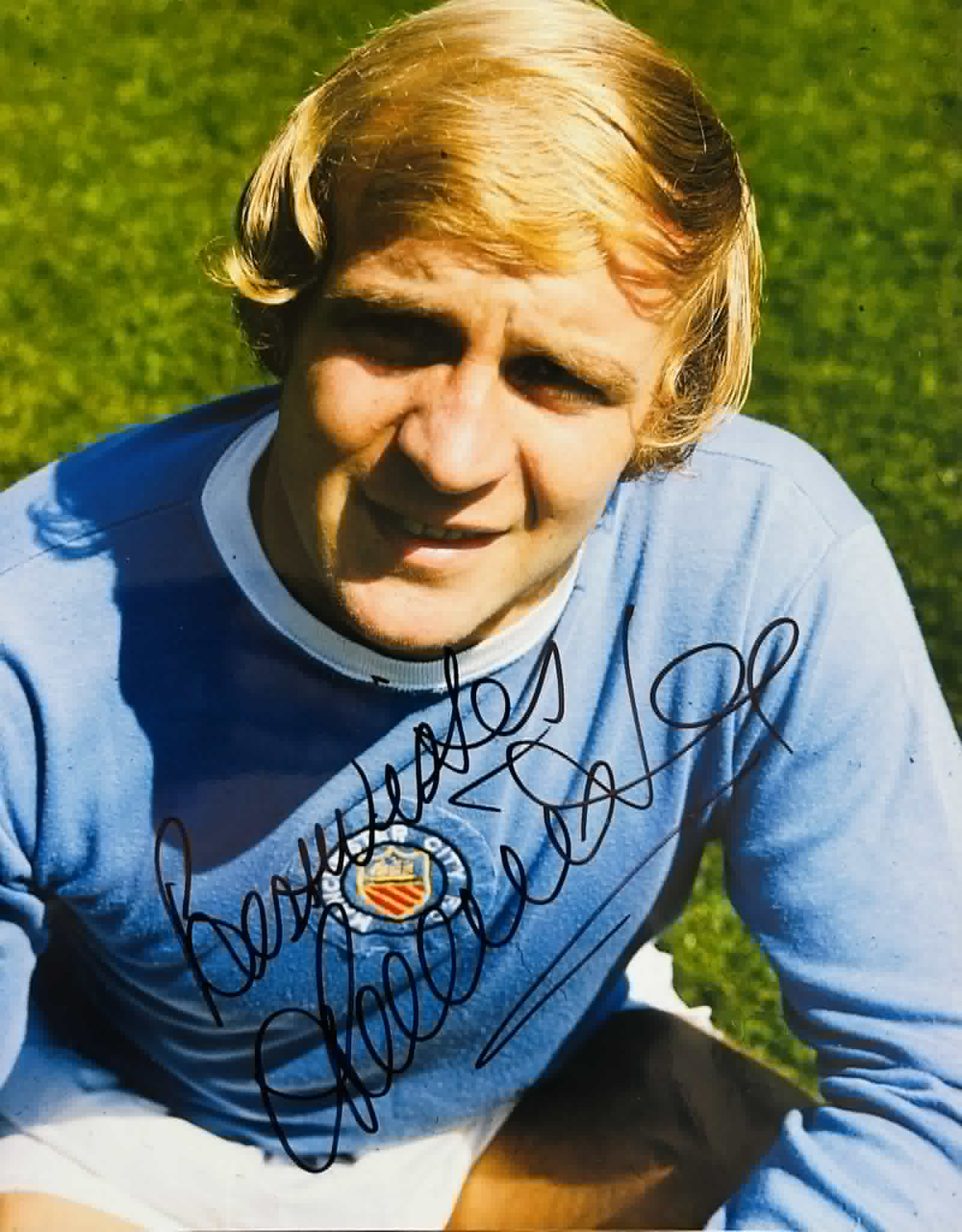 Francis Lee Signed A4 Colour Photograph