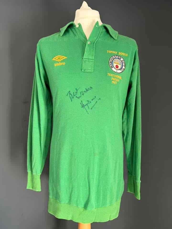 Harry Dowd Signed Match-Worn Shirt – Tommy Booth Testimonial 1981