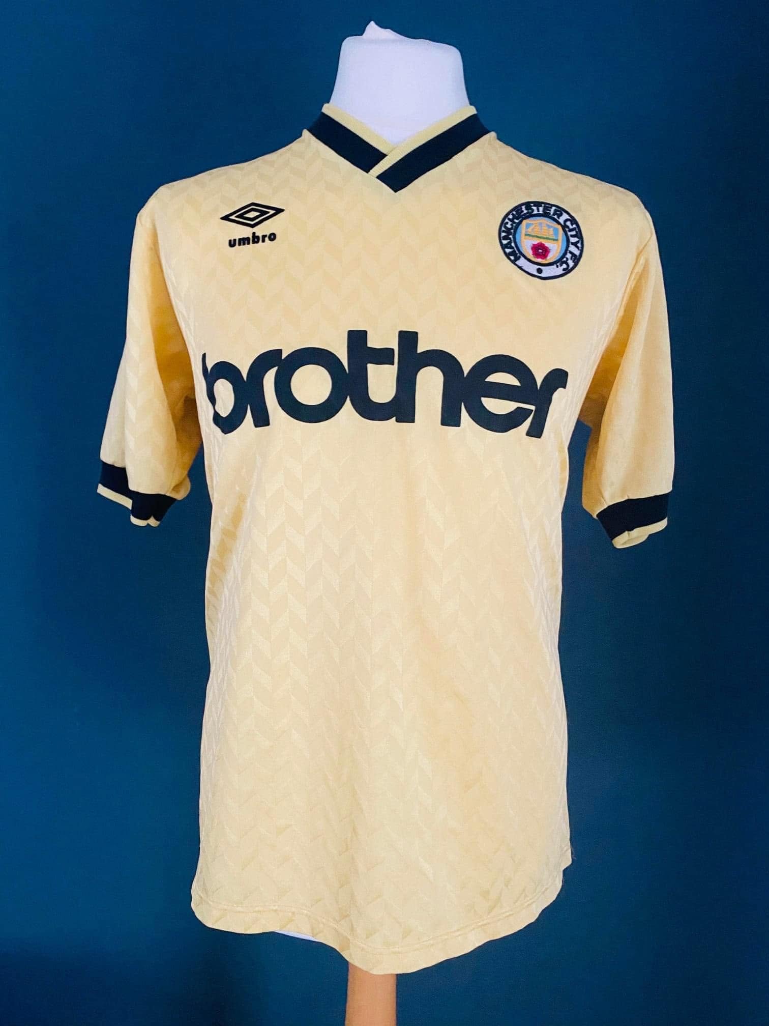 1989/90 Match-Issued Yellow Away Shirt v Arsenal - 14th October 1989