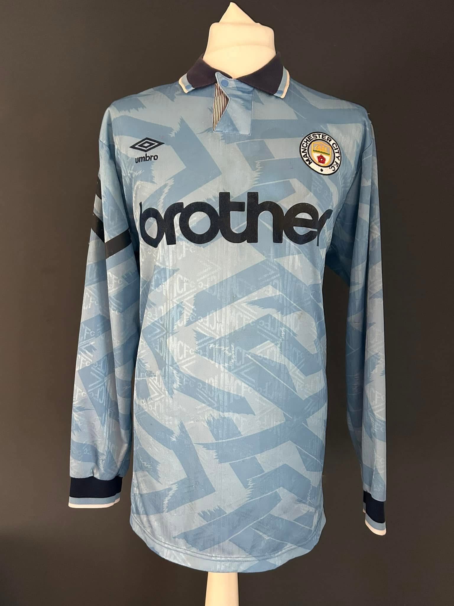 1991/92 Steve Redmond – Long Sleeve Match-Worn Shirt