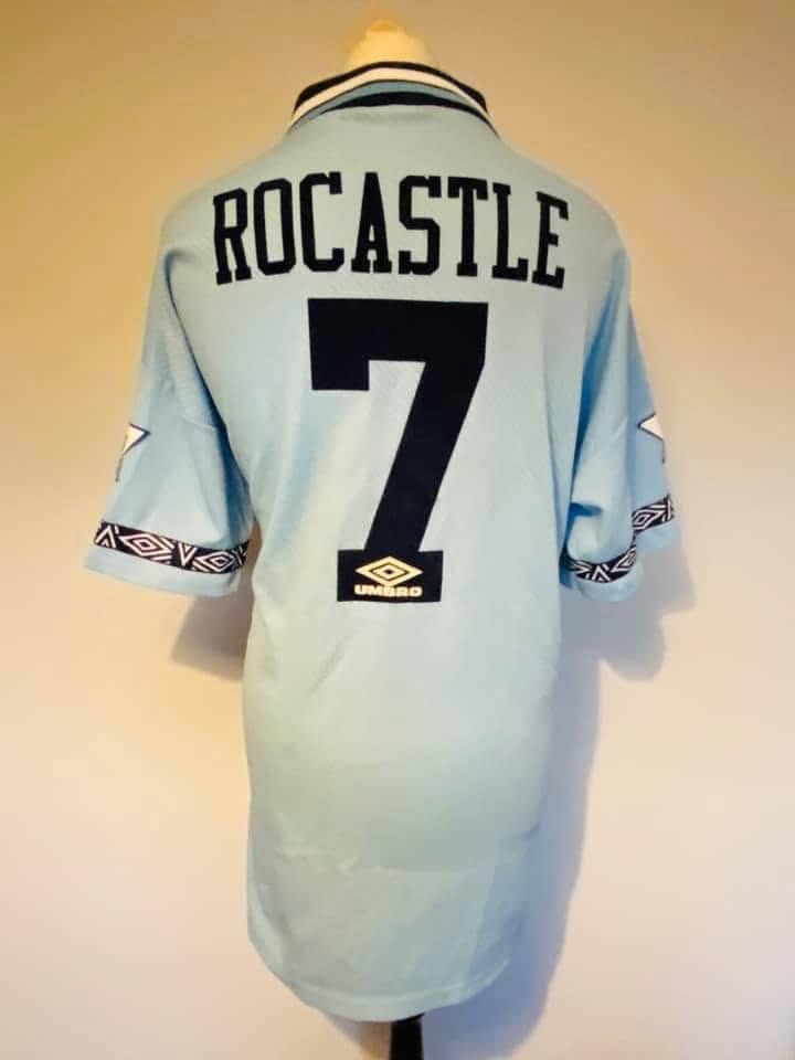 David Rocastle 1993/94 Premier League Match-Worn Manchester City Debut Shirt