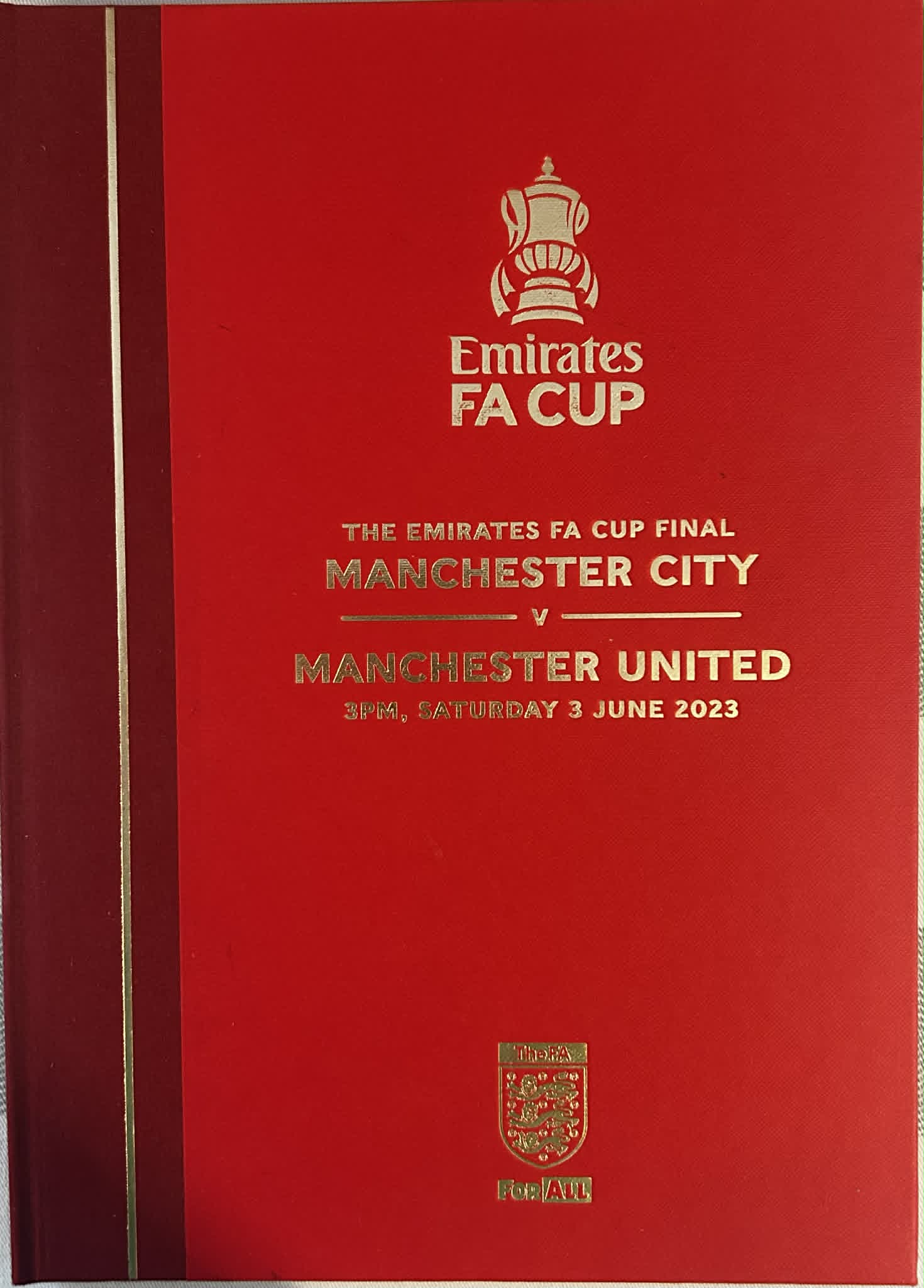 2023 FA Cup Final Limited Edition Club Wembley Signed Programme
