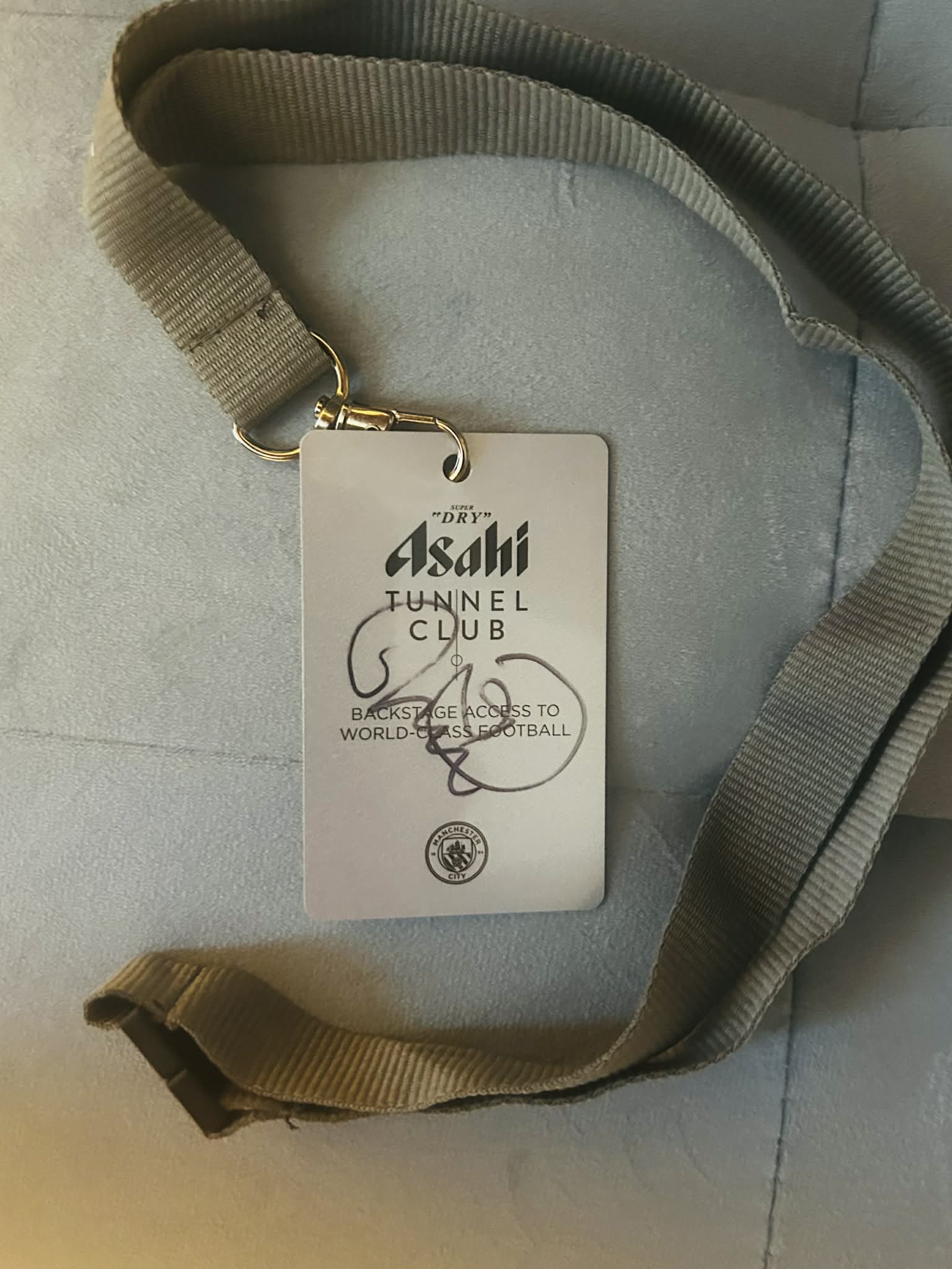 Shaun Wright-Phillips Signed Tunnel Club Lanyard – Manchester City v Aston Villa, 24th May 2026