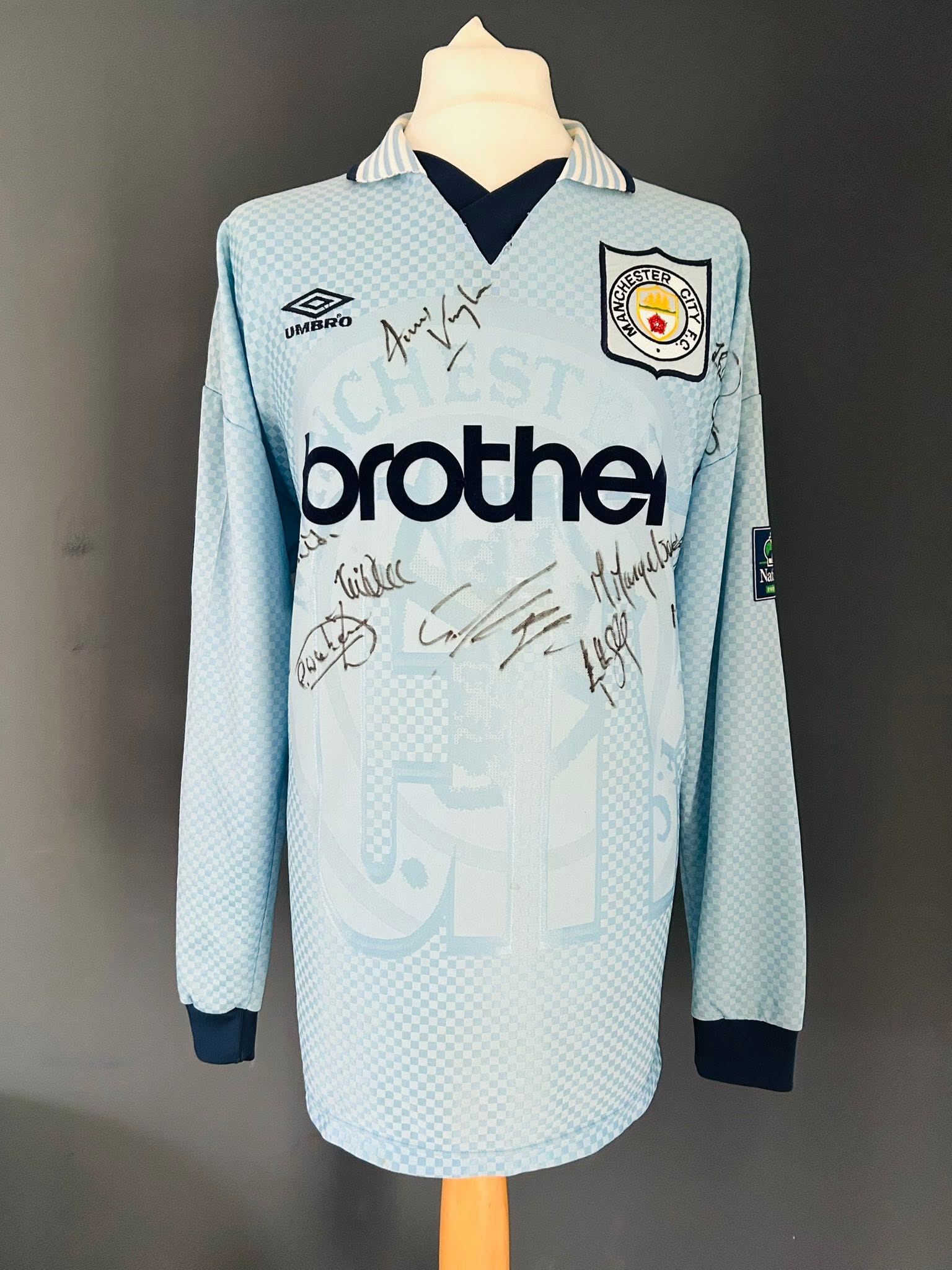 1996/97 Long Sleeve Home Shirt – Squad Number 15 – Signed by the First Team Squad