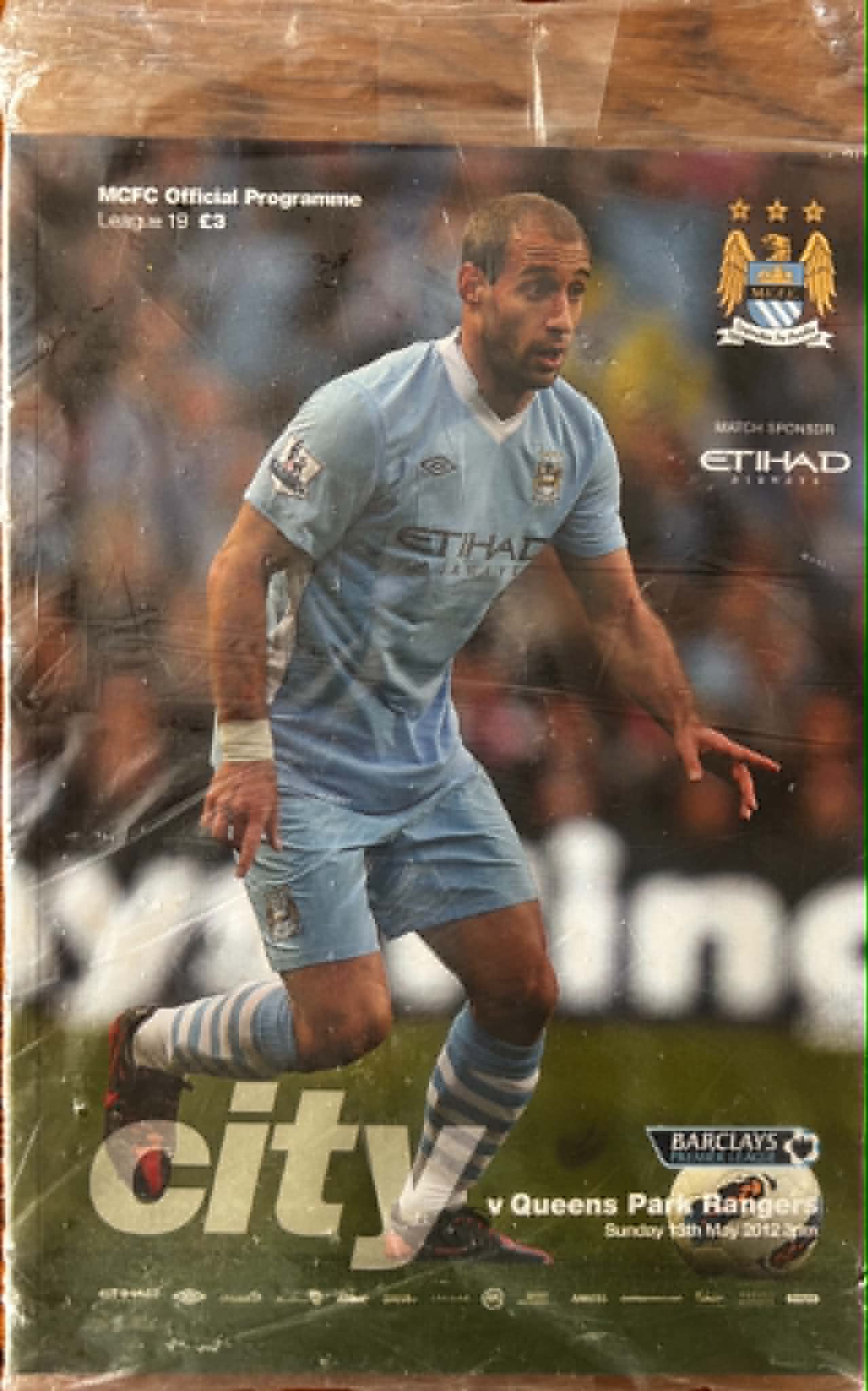 Manchester City v QPR – 13th May 2012 – Original Sealed Matchday Programme