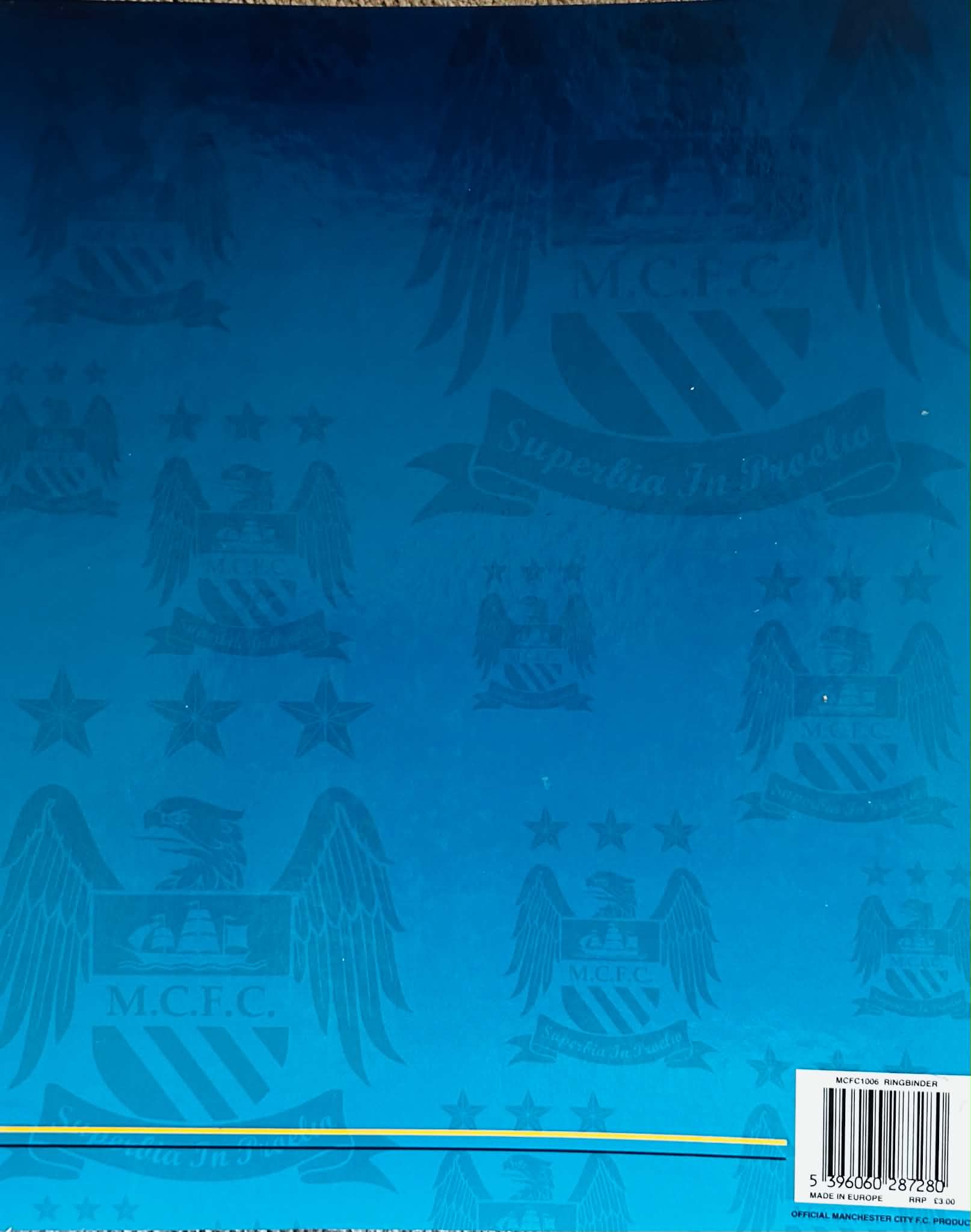 Wembley 99 Season – Original Manchester City Official Club A4 Binder - Image 3