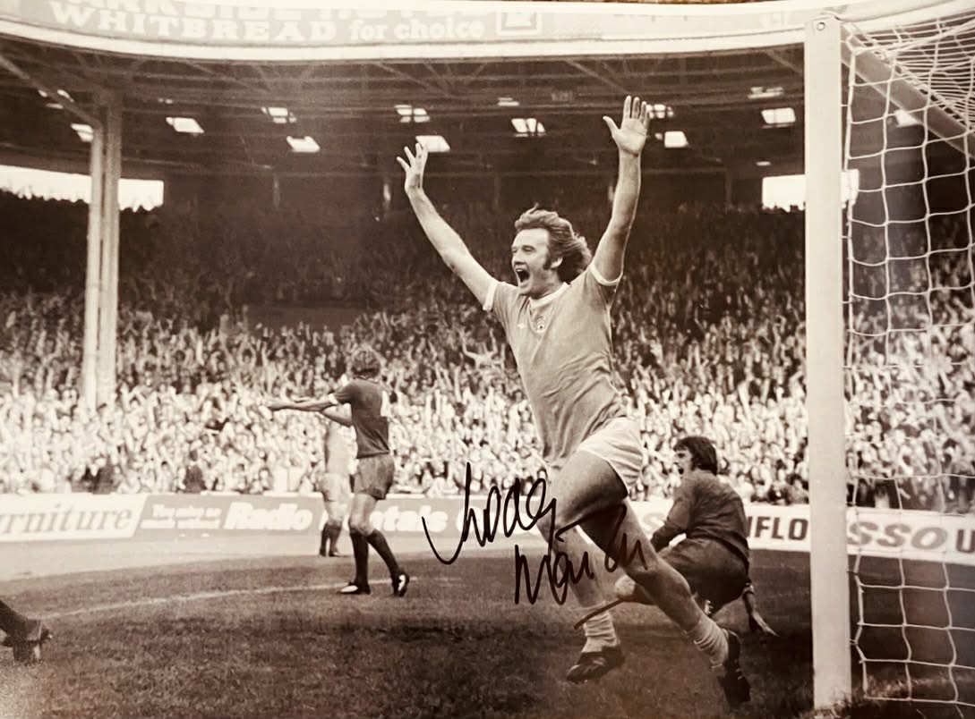 Rodney Marsh Signed 16" x 12" Black and White Photograph