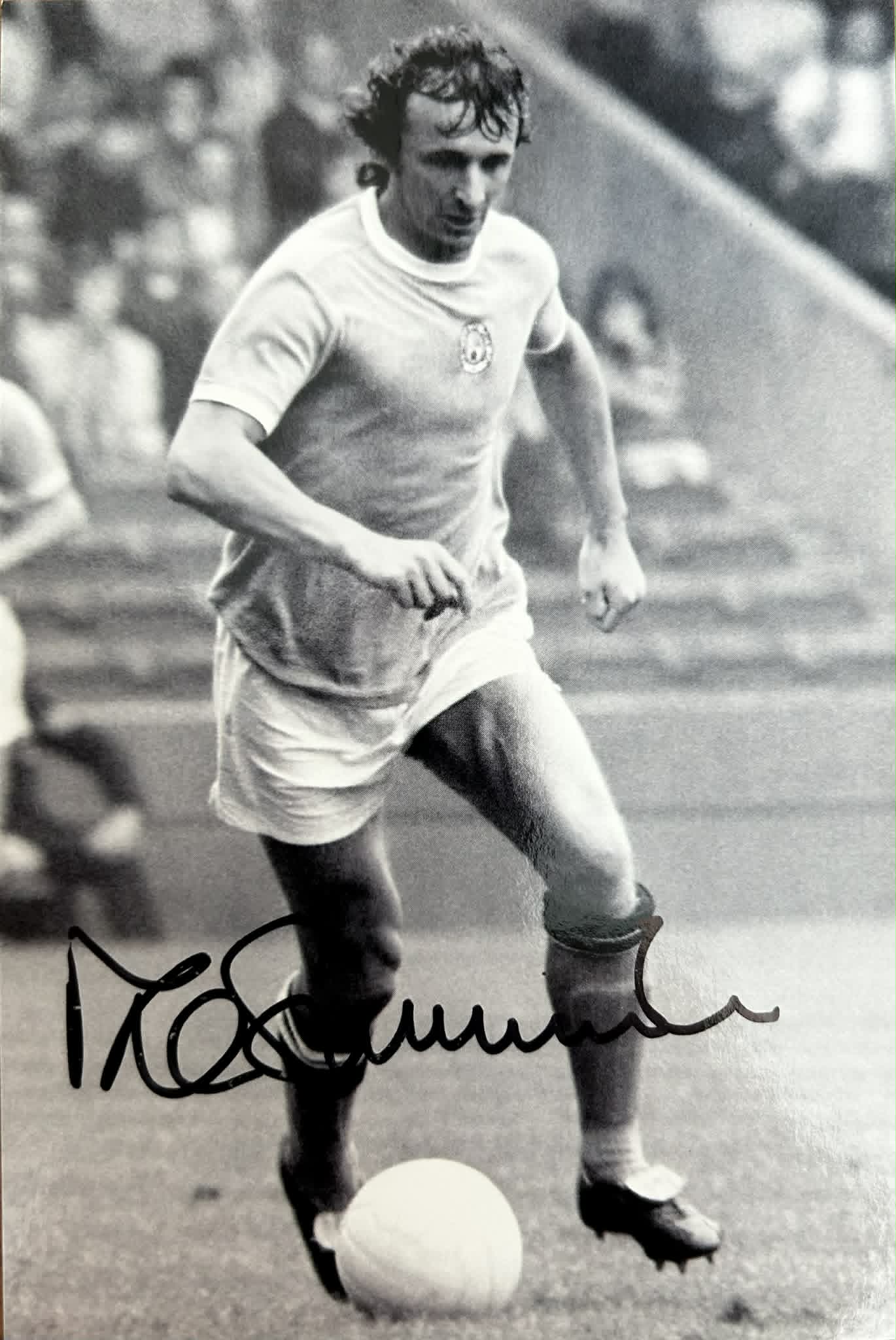 Mike Summerbee Signed Official Club Postcard and Football League Cover