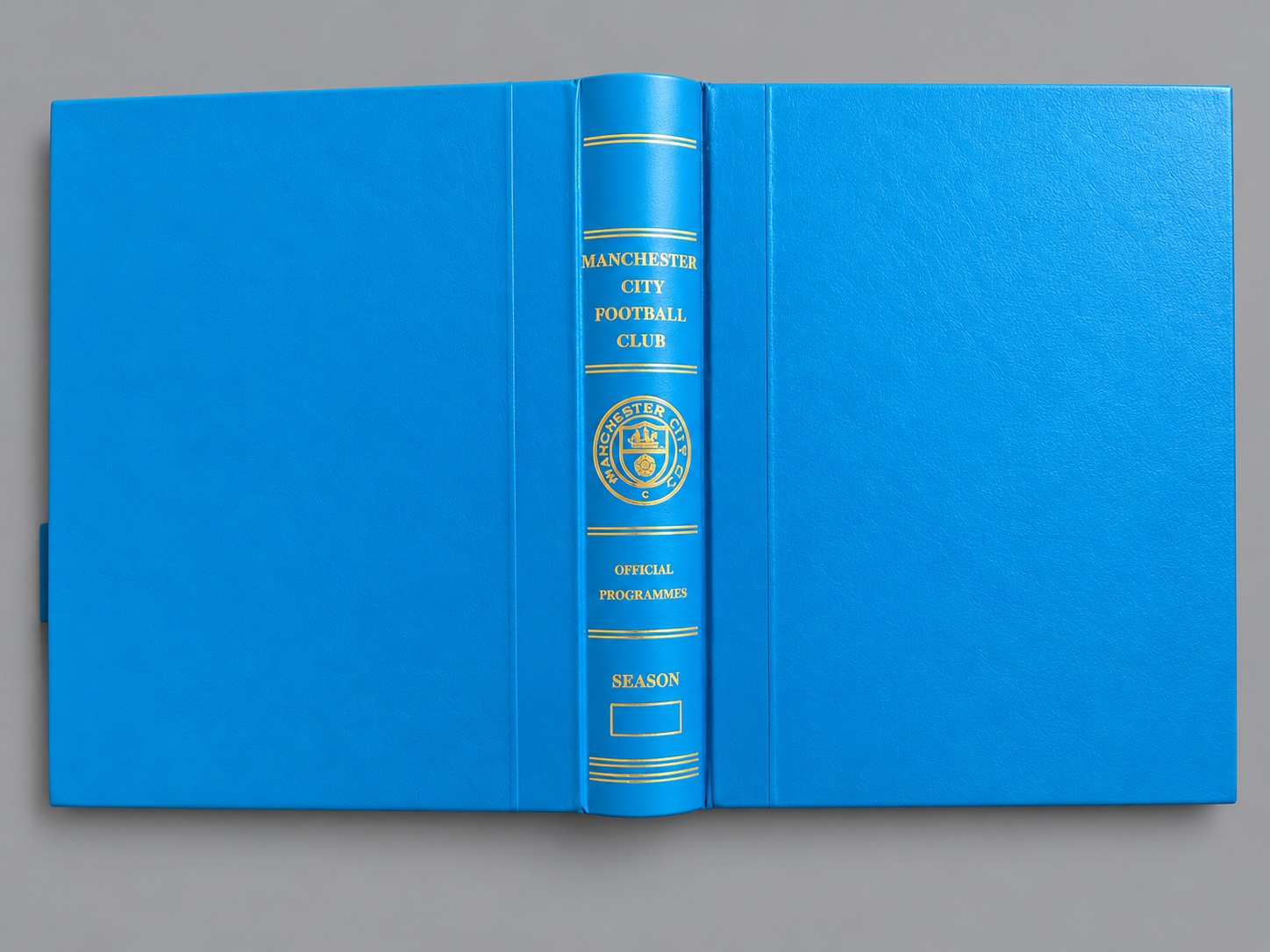 Original 1980s Manchester City Official Programme Binder – Club Issued