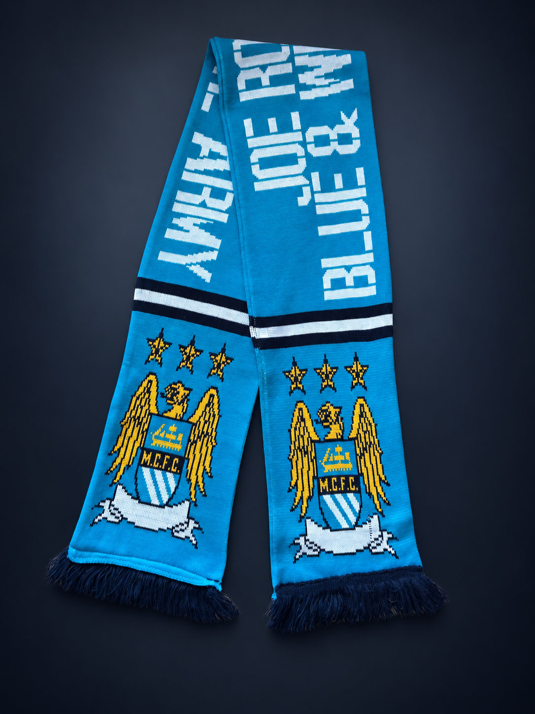 1998/99 Joe Royle’s Blue and White Army Matchday Scarf – Official Club Merchandise - Image 2